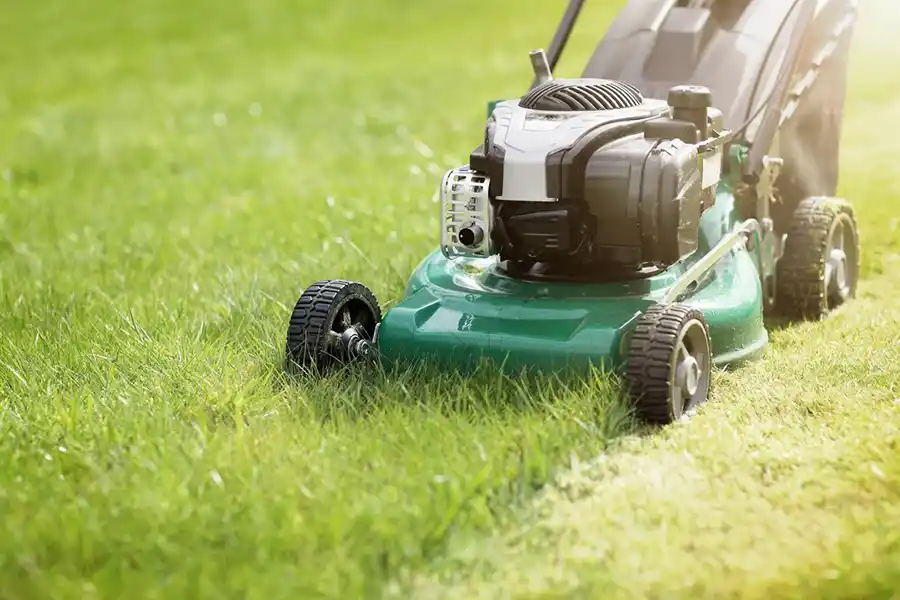 Can you mow wet grass in Lee's Summit, MO